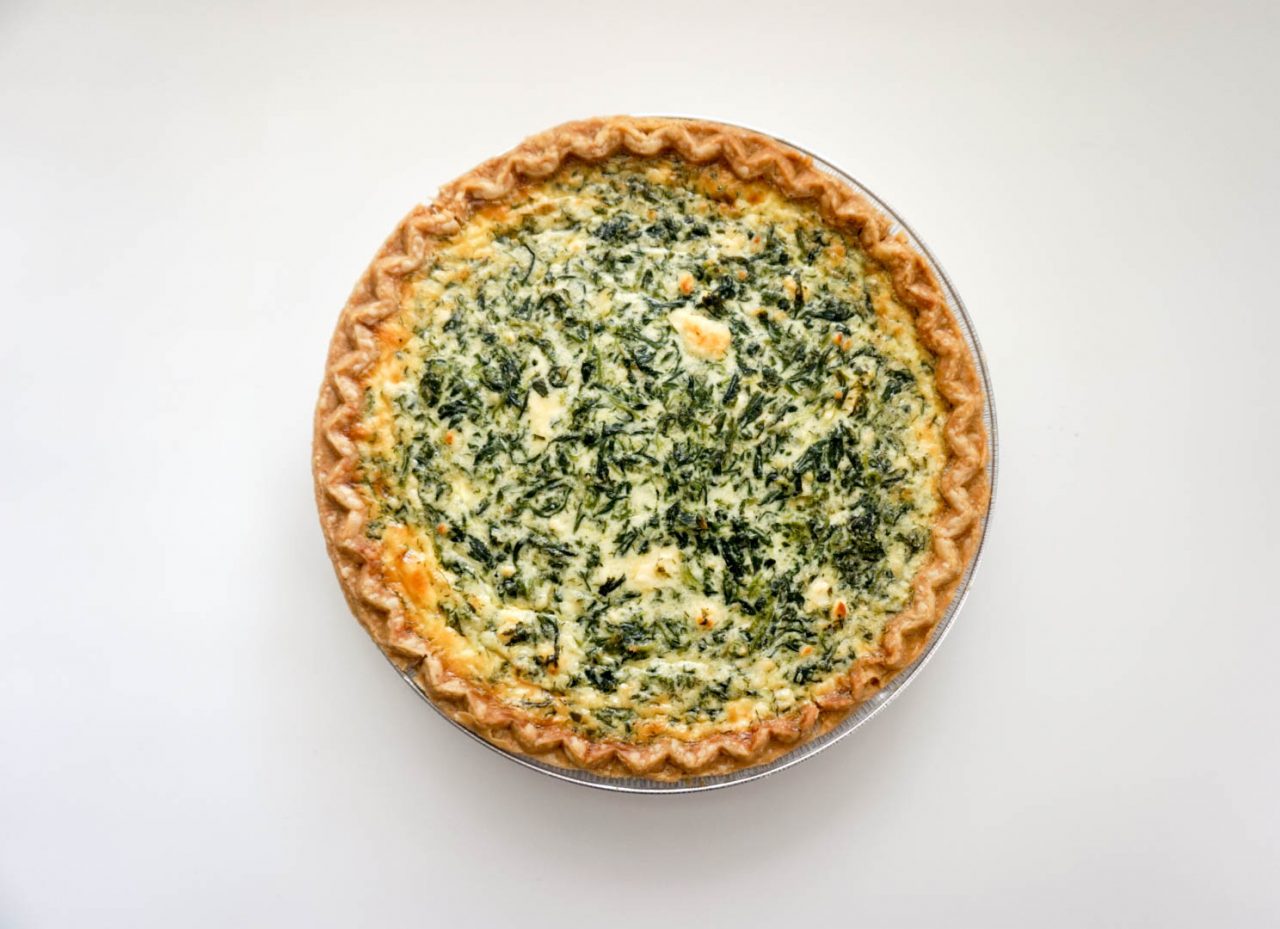 Spinach and feta quiche Lemon and Thyme